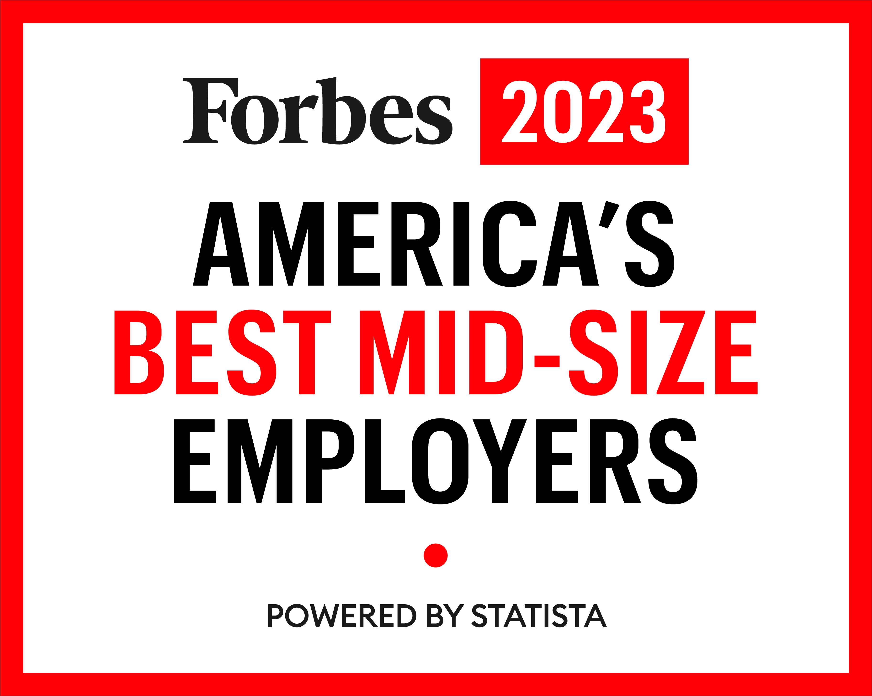 Forbes Best Mid-size Company Recognition