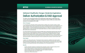 Deliver Authorization and RAD Approval