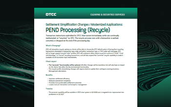 PEND Processing (Recycle)