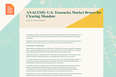 FICC Treasury Clearing Volumes Grow 31%, Now Represent USD $7 Trillion in Daily Average Activity