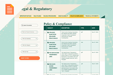 CPMI IOSCO – FICC & NSCC Public Quantitative Disclosures