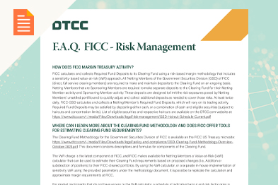 FAQs About FICC Risk Management Capabilities