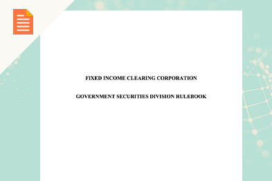Government Securities Division Rulebook